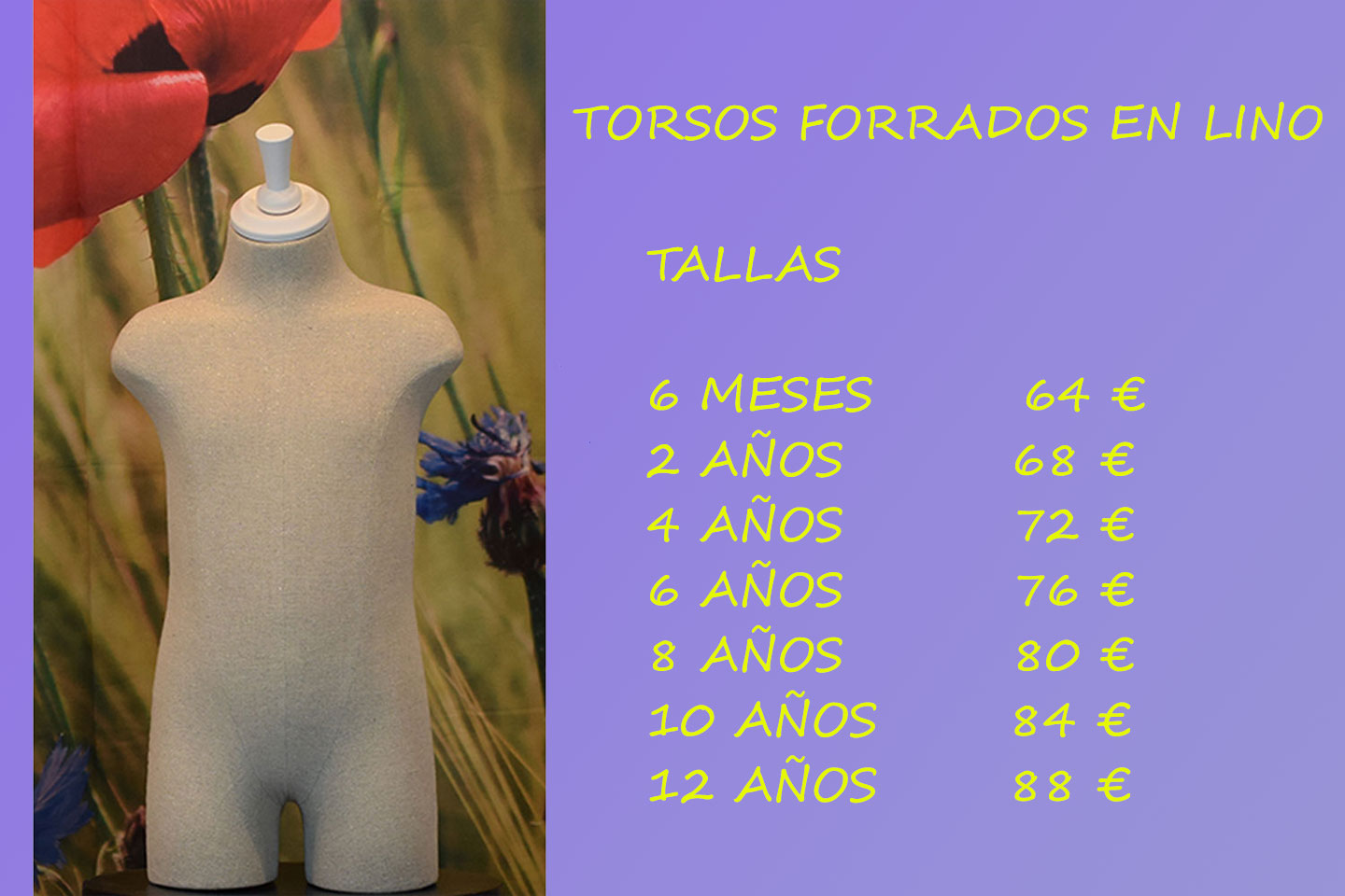 TORSOS NIÑO FORRADOS EN LINO