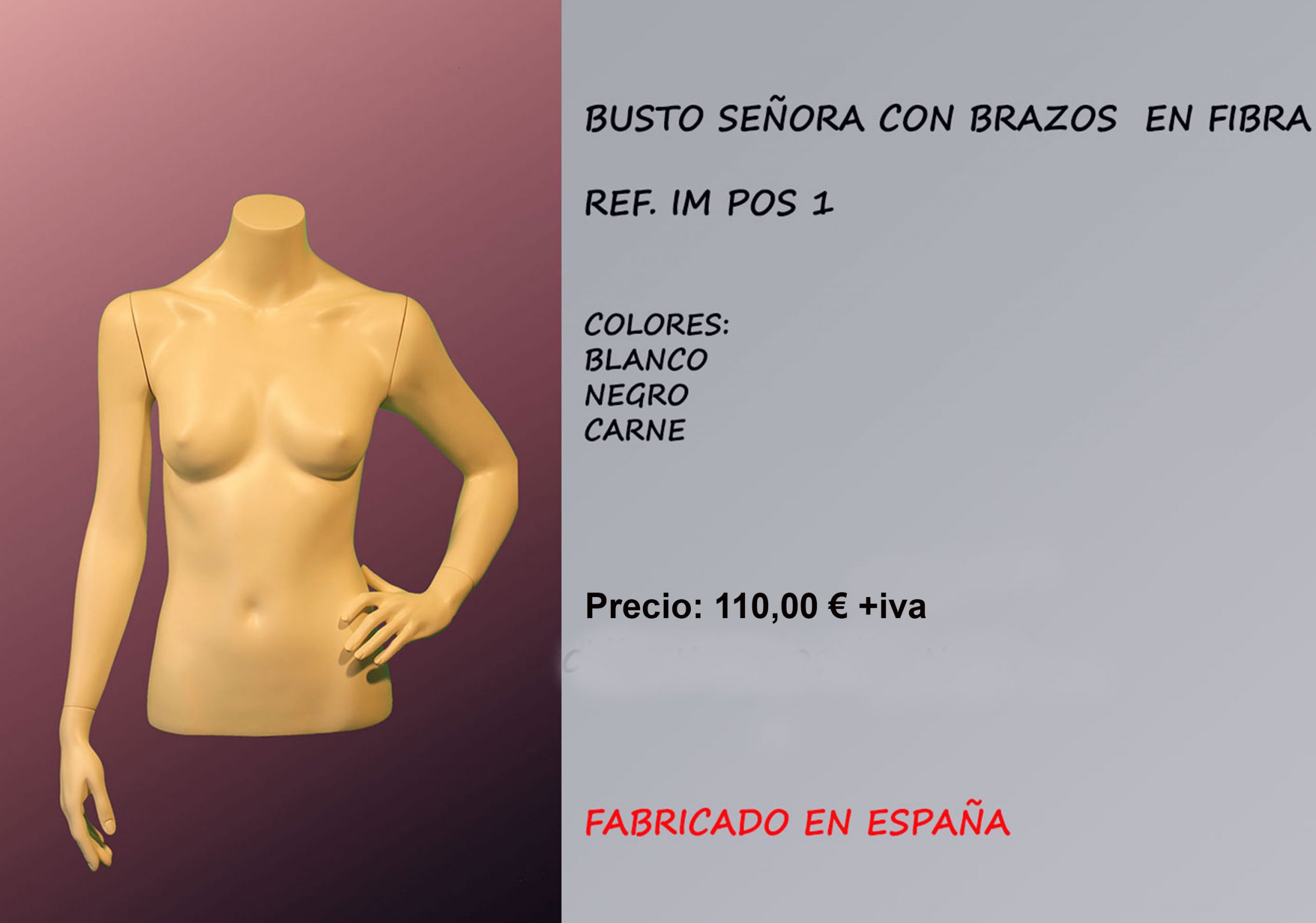 TORSOS SEÑORA CON BRAZOS