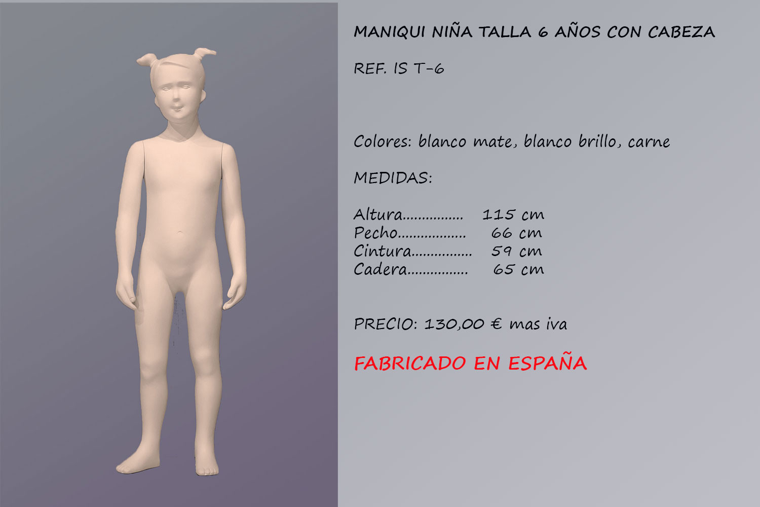 MANIQUIES NIÑO REF. IS
