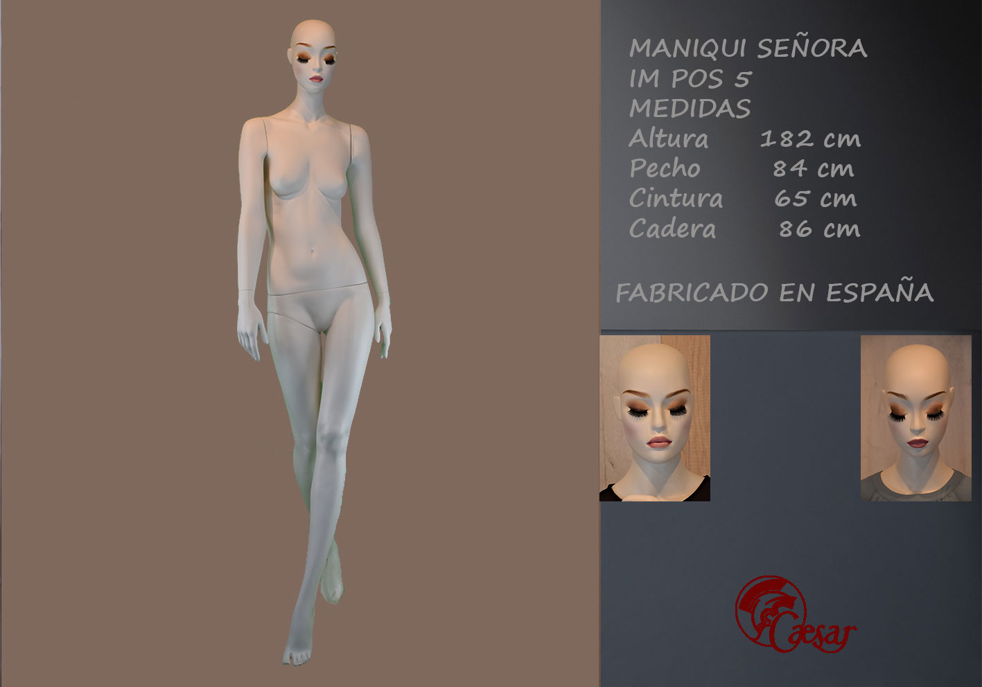 MANIQUI SEÑORA CON CABEZA REF IM