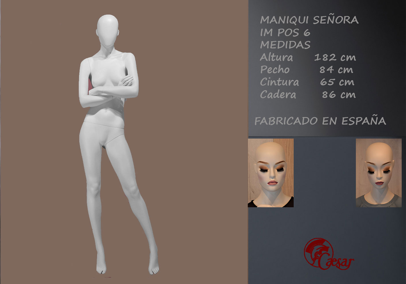 MANIQUI SEÑORA CON CABEZA REF. IM