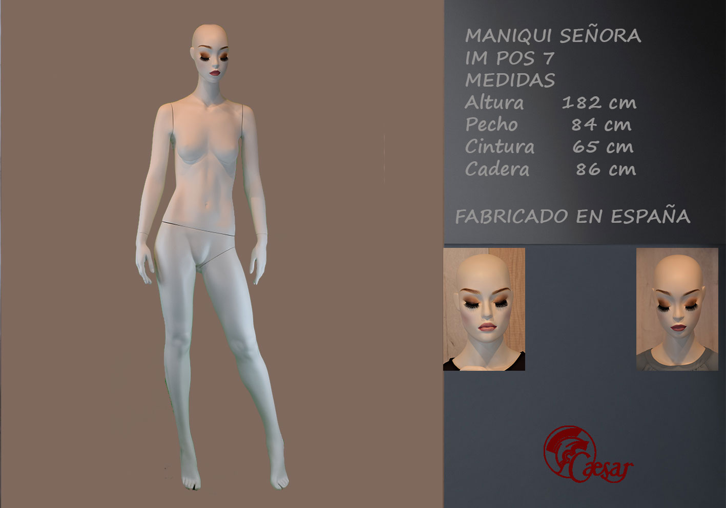 MANIQUI SEÑORA CON CABEZA REF IM