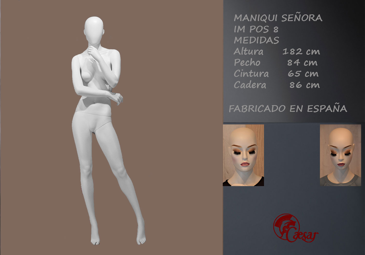 MANIQUI SEÑORA CON CABEZA REF. IM