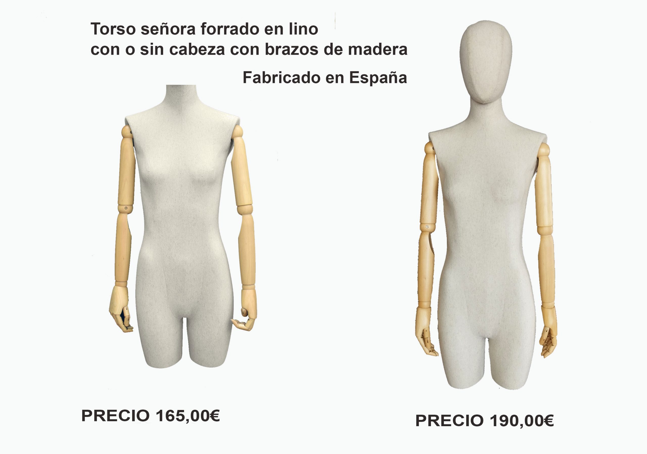 TORSOS Y BUSTOS FORRADOS
